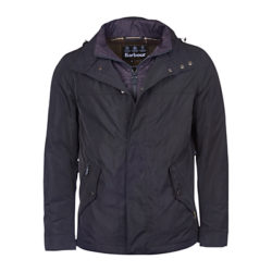 Barbour Tulloch Waxed Jacket, Navy